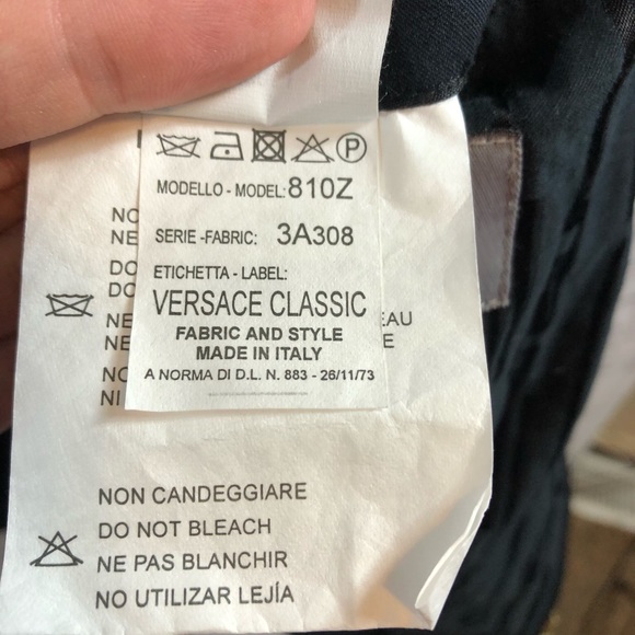 Men’s VERSACE CLASSIC Vtg Greek Key Logo Jacket - Picture 8 of 8